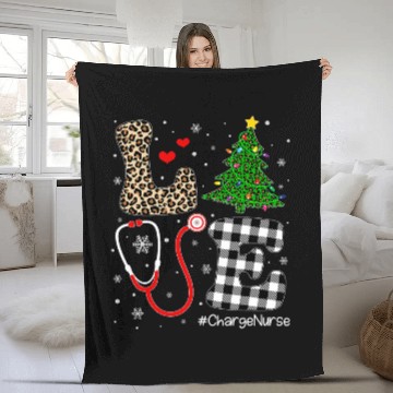Discover nurses Christmas Tree Love Charge nurses Life Fleece Blankets