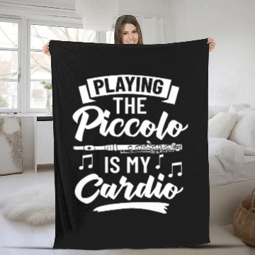 Discover Funny Flute Piccolo Instrument Music Flute Player Beginner Lesson 16 Fleece Blankets