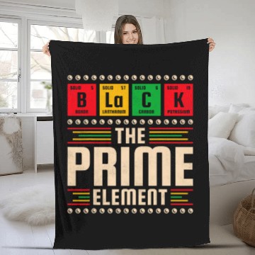 Discover chemicals Element Black History Month Chemistry Teacher Fleece Blankets