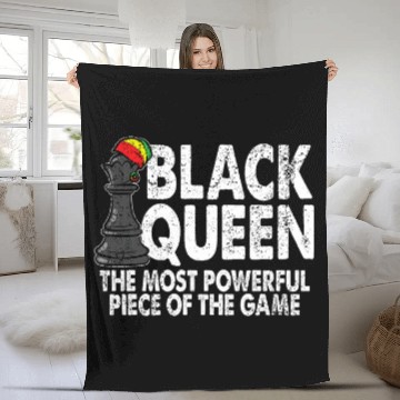 Discover Black Queen The mosts Powerful Piece Black History Month Fleece Blankets
