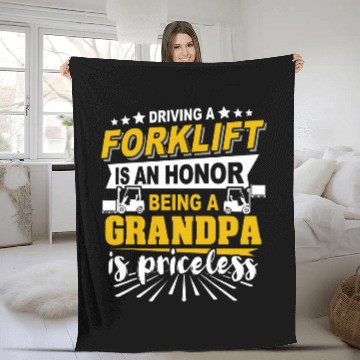 Discover Fork Lift Truck Forklift Operator Grandpa 1 Baseball Tees Fleece Blankets