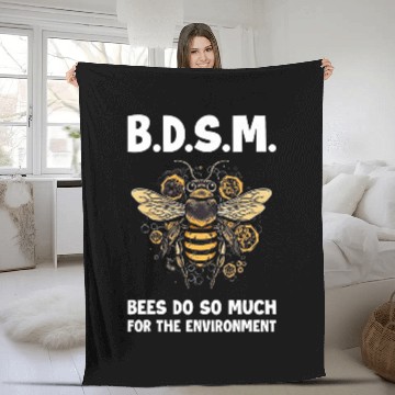 Discover Bees Do So Much For The Environment 6 Fleece Blankets