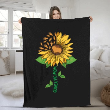 Discover Guinea Pig Flower Guinea Pig Mom Fleece Blankets
