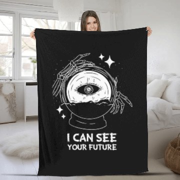 Discover Fortune Teller I Can See Future Crystal Ball Gypsy Eye Baseball Tees Fleece Blankets