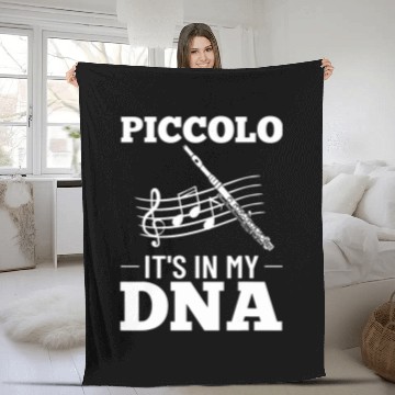 Discover Funny Flute Piccolo Instrument Music Flute Player Beginner Lesson 11 Fleece Blankets