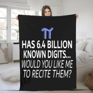 Discover Funny Pi Symbol Math Fact Quote 2International Pi Day 2 Zip Fleece Blankets