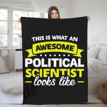 Discover Funny Political Scientist Political Science Pol Sci  3 Fleece Blankets