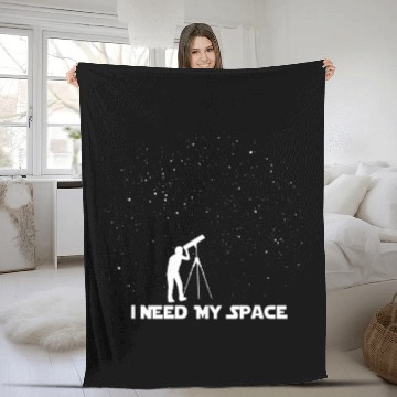 Discover Funny I Need Space Funny Astronomy Science Student Zip Fleece Blankets