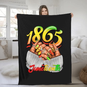 Discover Juneteenth 1865 Black Women Freedom Black History Month Baseball Tees Fleece Blankets