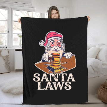Discover Santa Laws Christmas Judge law student attorney Fleece Blankets