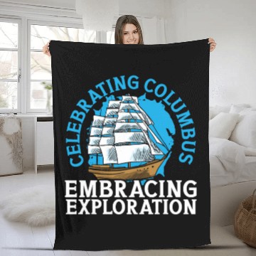 Discover Celebrating Columbus Embracing Exploration Columbus Day 1 Baseball Tees Fleece Blankets