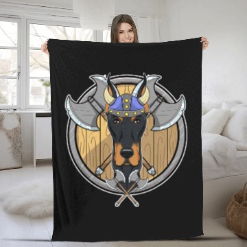 Discover Doberman Pet I Valhalla I Viking Baseball Tees Fleece Blankets