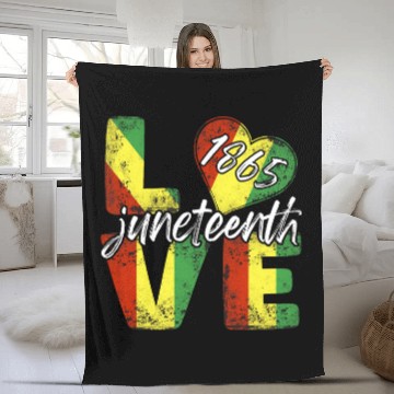 Discover Juneteenth 1865 Tees Love Cool Black History African America Baseball Tees Fleece Blankets