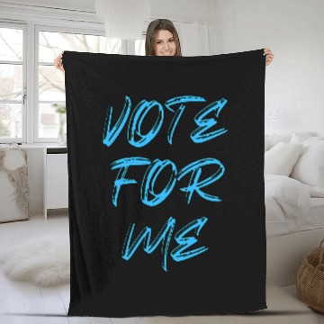 Discover Vote For Me Election Day Student Council Apparel 4 Fleece Blankets