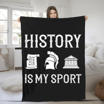 Discover History Teacher Lesson Professor Historian Egypt Rome 3 Zip Fleece Blankets