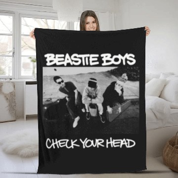 Discover Vintage Fade Beastie Boys Check Your Head Fleece Blankets