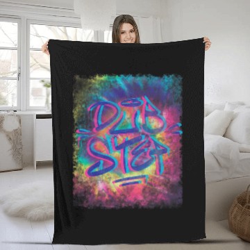 Discover Funny Drummer n Bass Hardcore Gabber Devil Satan Techno Frenchcore 43 Fleece Blankets