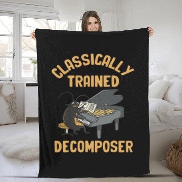 Discover Funny Piano Music Classically Trained Decomposer Cockroach Playing Piano music Baseball Tees Fleece Blankets