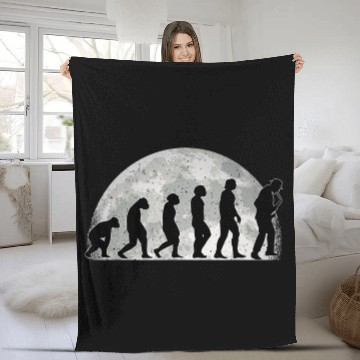 Discover Funny Saxophone Evolution Moon Jazz Saxophonist Baseball Tees Fleece Blankets