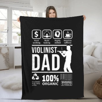 Discover Funny Violin Multi Tasking DAD graphic theme Baseball Tees Fleece Blankets