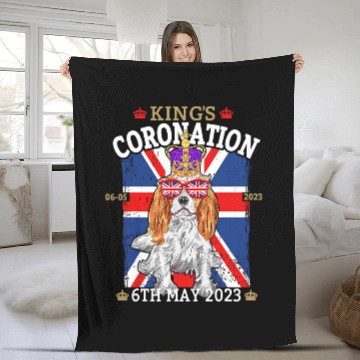 Discover Cavalier Pet Kings Charles Coronation For Kids Union Jack 1 Baseball Tees Fleece Blankets