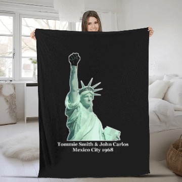 Discover Black Power Salute Mexico City 1968 Baseball Tees Fleece Blankets