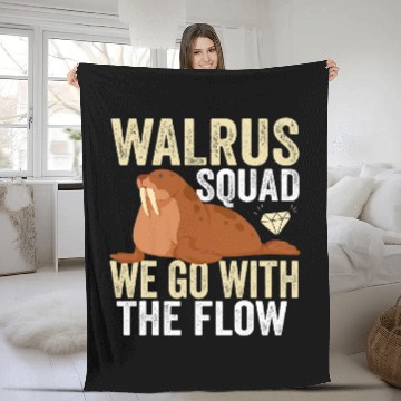 Discover Walrus Squad marine biologist oceanography Student Apparel Baseball Tees Fleece Blankets