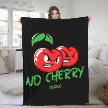 Discover Funny Cherries CoWorker No Cherry Picking Baseball Tees Fleece Blankets