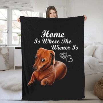 Discover Dachshund Pet Funny Dachshund 1 Baseball Tees Fleece Blankets