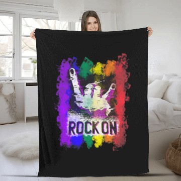 Discover Funny Drummer n Bass Hardcore Gabber Devil Satan Techno Frenchcore 6 9 Fleece Blankets