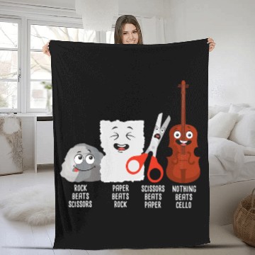 Discover Funny Cellist Nothing Beats Cello Cello Player Classical Music Teacher Fleece Blankets