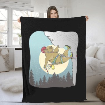 Discover capybaras Mammal rock climbing 8 Fleece Blankets