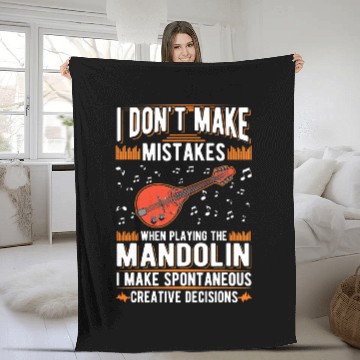 Discover Funny Mandolin Creative Decisions Mandolinist 6 Baseball Tees Fleece Blankets