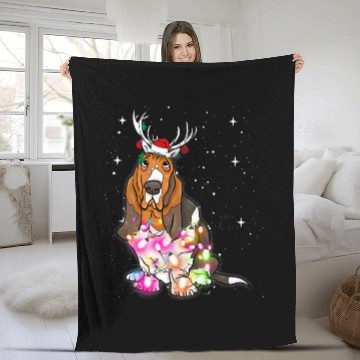 Discover Basset Hound Pet Christmas Lights Basset Hound 2 Baseball Tees Fleece Blankets