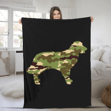 Discover Golden Retriever Pet Camo Camouflage Fleece Blankets
