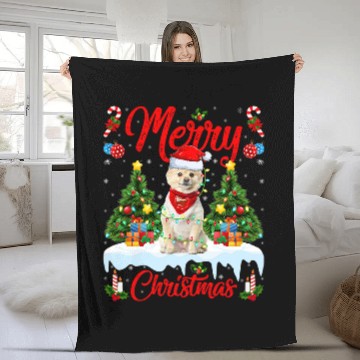 Discover Pomeranian Pet Lights xmass Tree Santa Pomeranian Christmas Baseball Tees Fleece Blankets