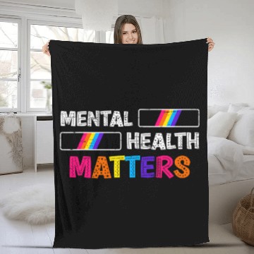 Discover Mental Health Matters Guidance Student Counseling Programs Fleece Blankets