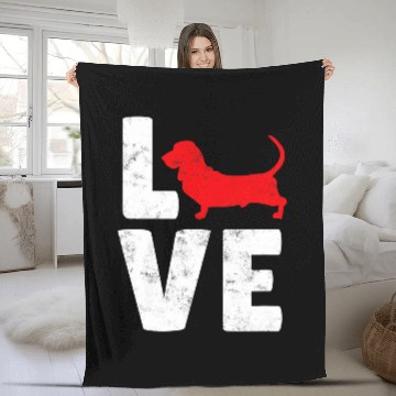 Discover Basset Hound Pet 18 Fleece Blankets