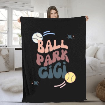 Discover Sport Baseball Ball Park Gigi Softball and Fleece Blankets