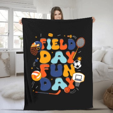 Discover Field Day School Apparel Teacher Students Baseball Tees Fleece Blankets