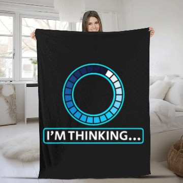 Discover Im Thinking Computer Science Engineering Student Programmer Baseball Tees Fleece Blankets