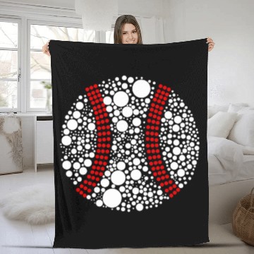 Discover Sport Baseball Happy Dot Day International Dot Day Polka Dot Fleece Blankets