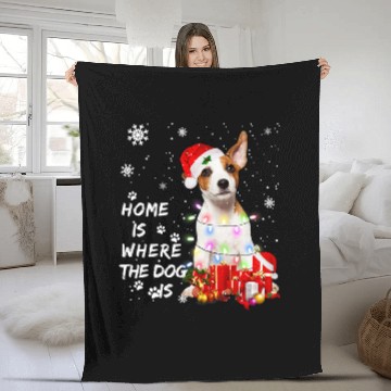 Discover Jack Russell Pet Santa Christmas Tree Lights XmasDog Baseball Tees Fleece Blankets