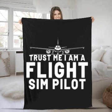 Discover Pilot Aviation Airplane Airline Future Pilots Airplane Kid 1 Zip Fleece Blankets
