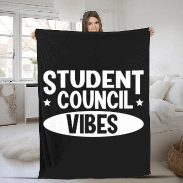 Discover Student Council Vibes 3 Baseball Tees Fleece Blankets
