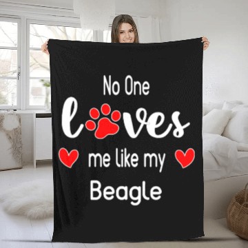 Discover Beagle Pet No One Loves Me Like My Zip Fleece Blankets
