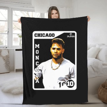Discover Sport Baseball MLBPA Major League Baseball Yoan Moncada MLBMON2014 Fleece Blankets