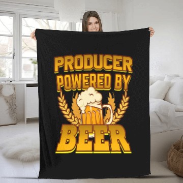 Discover Producer Powered By Beer Fleece Blankets