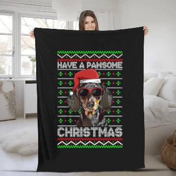 Discover Dachshund Pet Funny Pawsome Christmas 21 Baseball Tees Fleece Blankets