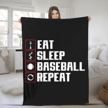 Discover Sport Baseball Pitcher Baseball Player Baseball Coachs Funny Fleece Blankets
